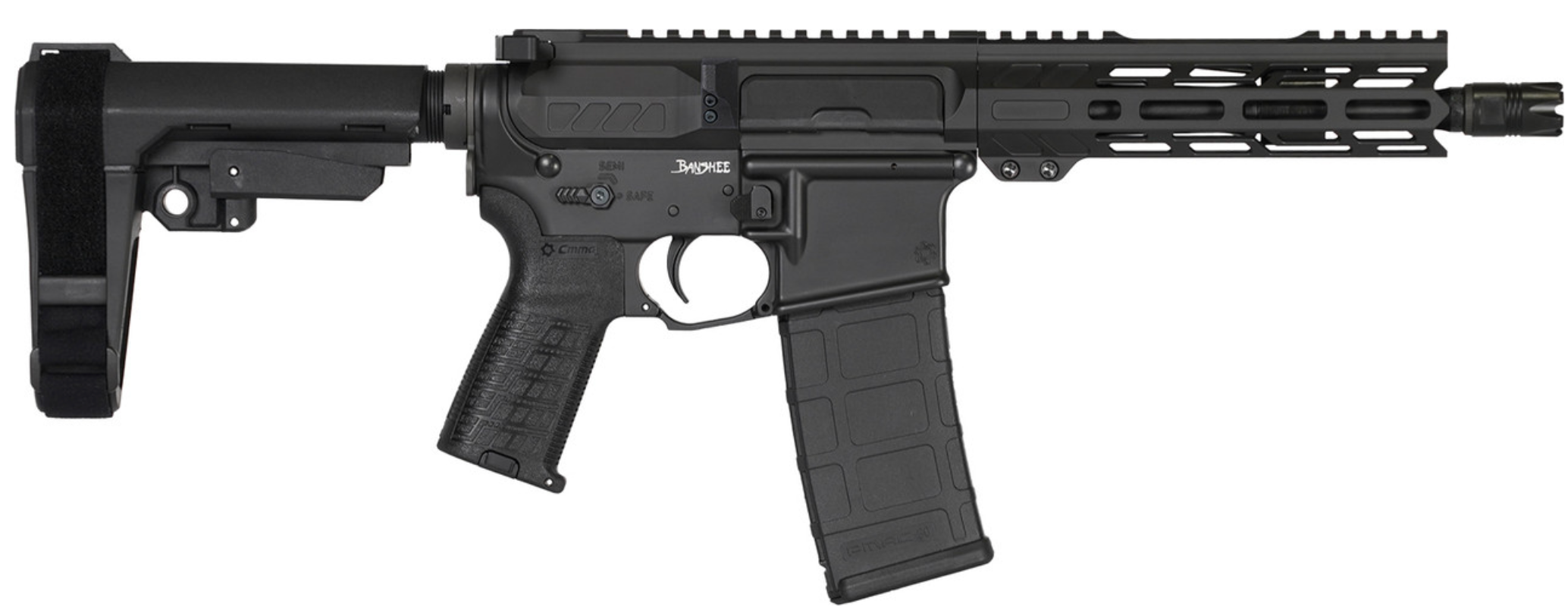 CMMG Banshee MK4 300 Blackout Pistol with 8-Inch Barrel and Adjustable Rip Brace