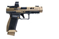 Canik Century TTI Combat 9mm Pistol with Optic Mount, 4.6-Inch Barrel, Burnt Bronze Cerakote Finish