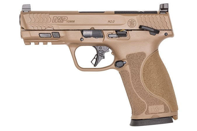 Smith & Wesson M&P 10mm M2.0 PSTL FDE with 4-inch Barrel and Two 15-Round Magazines