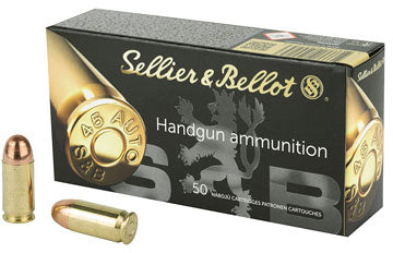 SELLIER & BELLOT .45ACP FMJ 230GR 50RD BOX 20 BOXES PER CASE