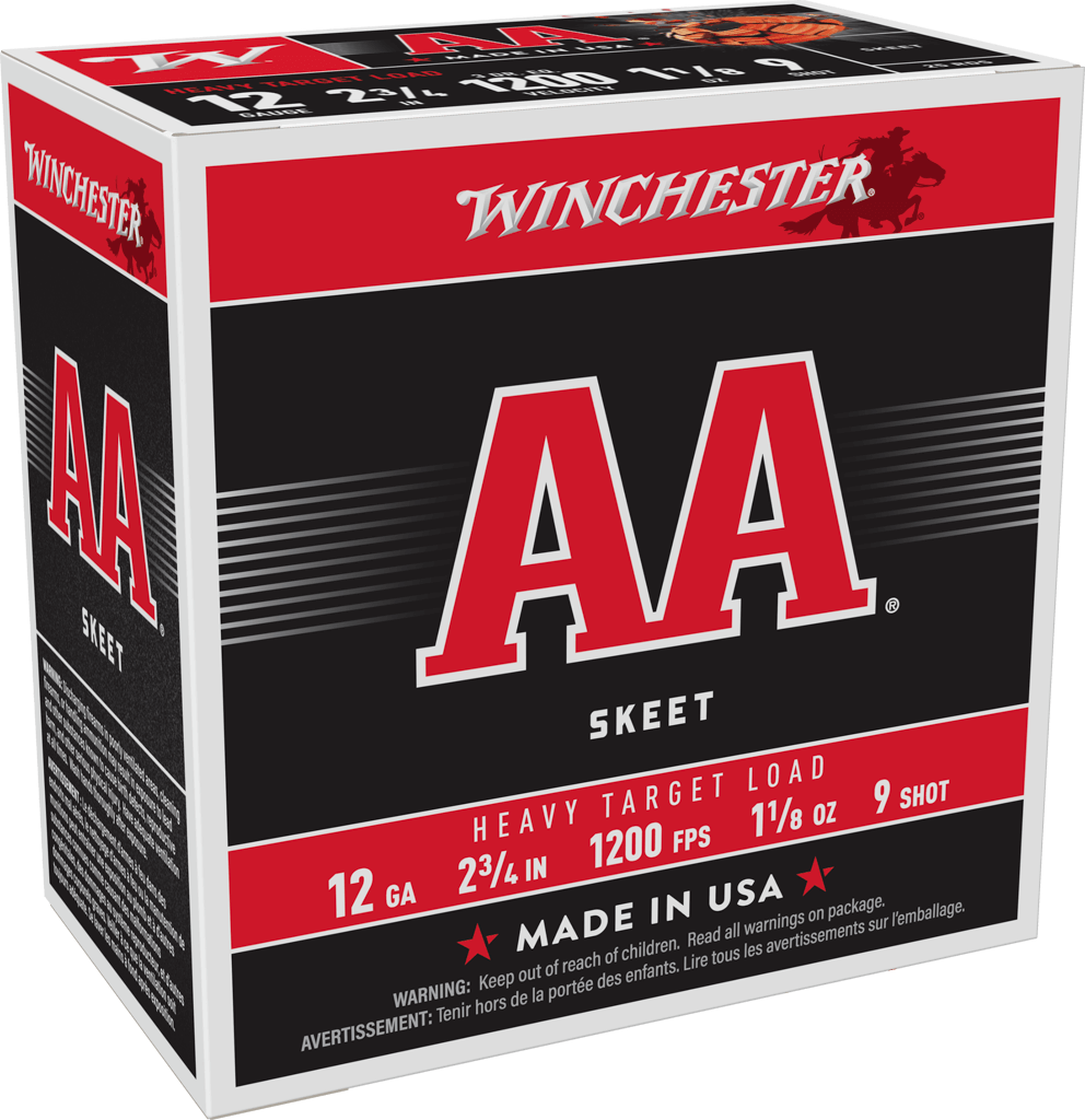Winchester Ammo AA Heavy Target 12 Gauge 2 3/4 Inch, 1 1/8 Oz, #9 Shot, 25 Rounds