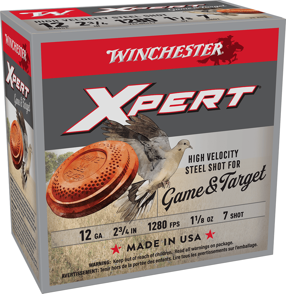 Winchester Ammo Super X Xpert High Velocity 12 Gauge 2-3/4 Inch 1-1/8 oz Steel Shot for Waterfowl Hunting - 25 Rounds per Box