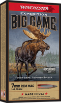 Winchester Ammo Expedition Big Game 7mm Rem Mag 168 Grain Nosler AccuBond Long-Range - 20 Rounds