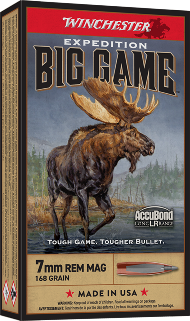 Winchester Ammo Expedition Big Game 7mm Rem Mag 168 Grain Nosler AccuBond Long-Range - 20 Rounds