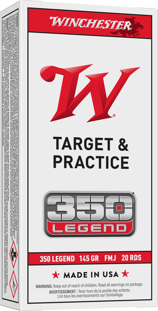 Winchester Ammo USA 350LEGEND 145GR FMJ Centerfire Rifle Cartridges
