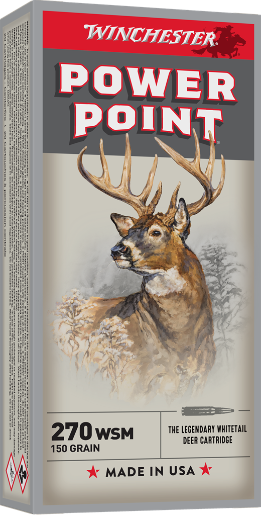 Winchester Ammo Super X Power Point .270 WSM 150 Grain Hunting Ammunition (20 Rounds per Box)