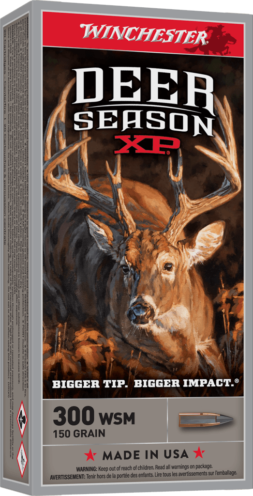 Winchester Ammo Deer Season XP 300 WSM 150 Grain Poly Tip Ammunition, 20 Rounds Per Box