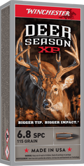 Winchester Ammo Deer Season 6.8mm Rem SPC Polymer Tip Hunting Ammunition - X68SPCDS