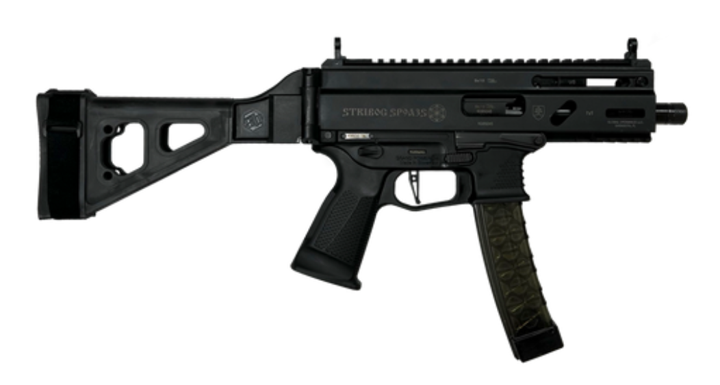 Grand Power Stribog SP9A3S 9mm Subcompact Pistol with 5-Inch Threaded Barrel and 30-Round Magazines