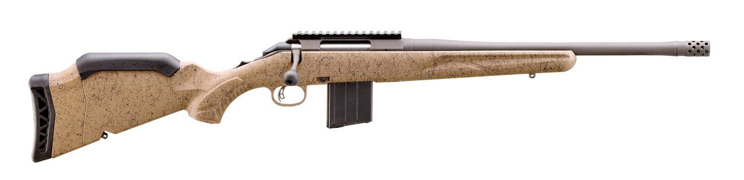 Ruger American G2 Ranch Bolt Action Rifle in 400 Legend with 16.1-inch Threaded Barrel and Flat Dark Earth Stock