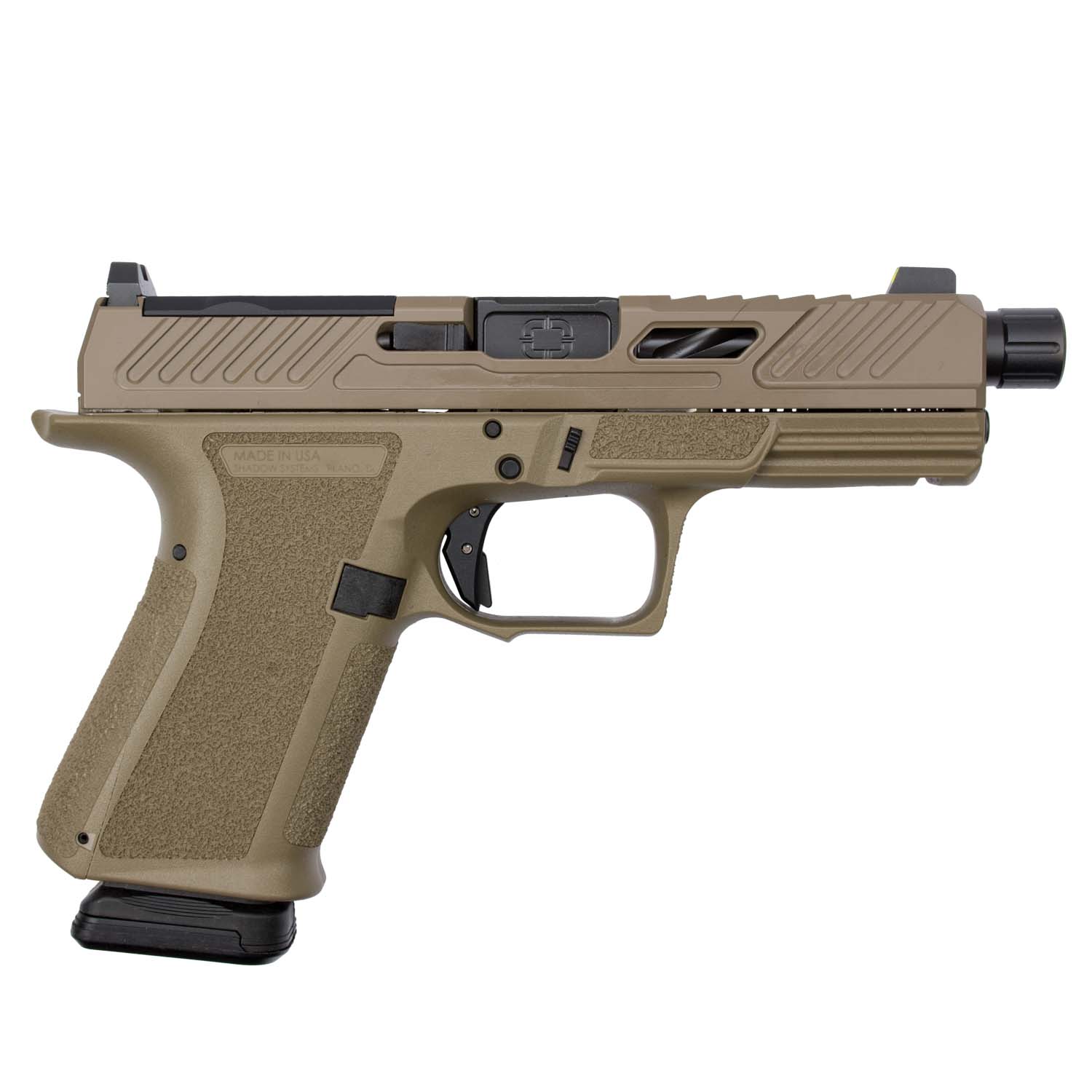 Shadow Systems SS-1022 Elite Compact 9mm Handgun with Optics Ready Features and Flat Dark Earth Finish