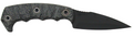 Half Face Blades HUMINT 3-Inch Blade with 8-Inch Overall Length, CPM S45VN Steel, Armor Black Finish, and Gray Micarta Grip