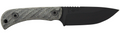 Half Face Blades CAVNER JR 3.5-Inch Blade with 7.5-Inch Overall Length, S45VN Armor Black, Gray Micarta Grip