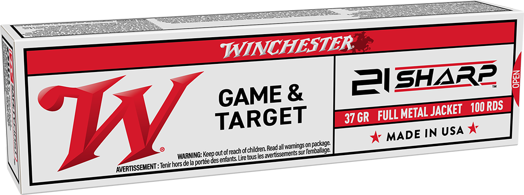 Winchester Ammo USA21 21 Sharp 42 Grain FMJ 100-Round Box