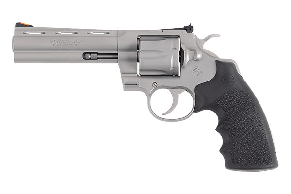 Colt Mfg Python Matte Stainless Revolver 6-Round .357 Magnum with 5-Inch Barrel and Adjustable Sights