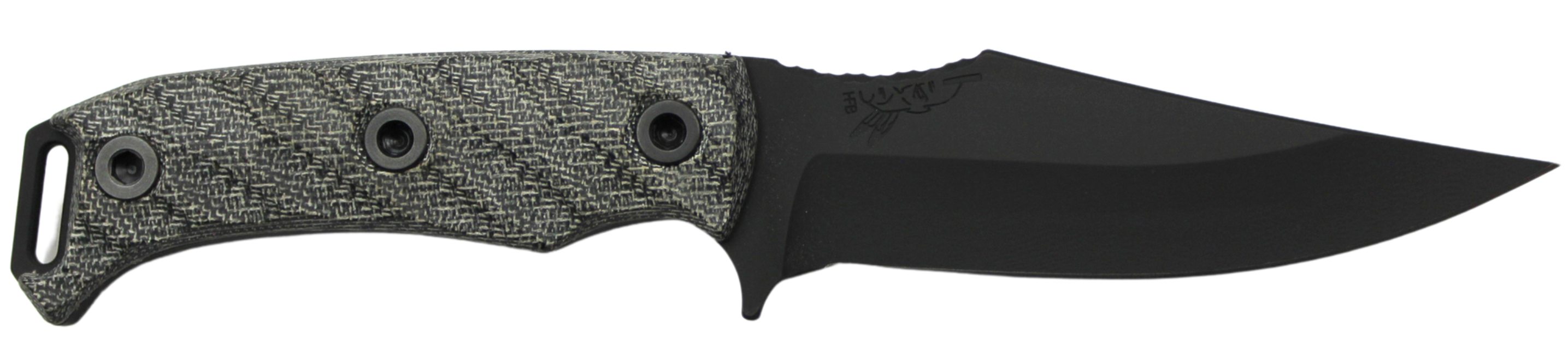 Half Face Blades TOSAHWI 4-Inch Blade with CPM S45VN Steel and Gray Micarta Handle
