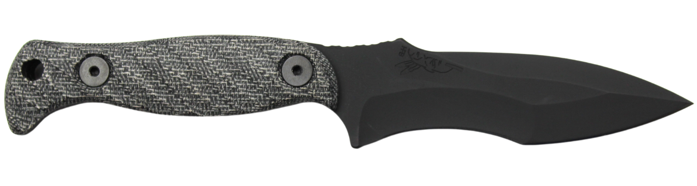 Half Face Blades EXTREMIS 3.5-inch Blade with Gray Micarta Grip and S45VN Steel