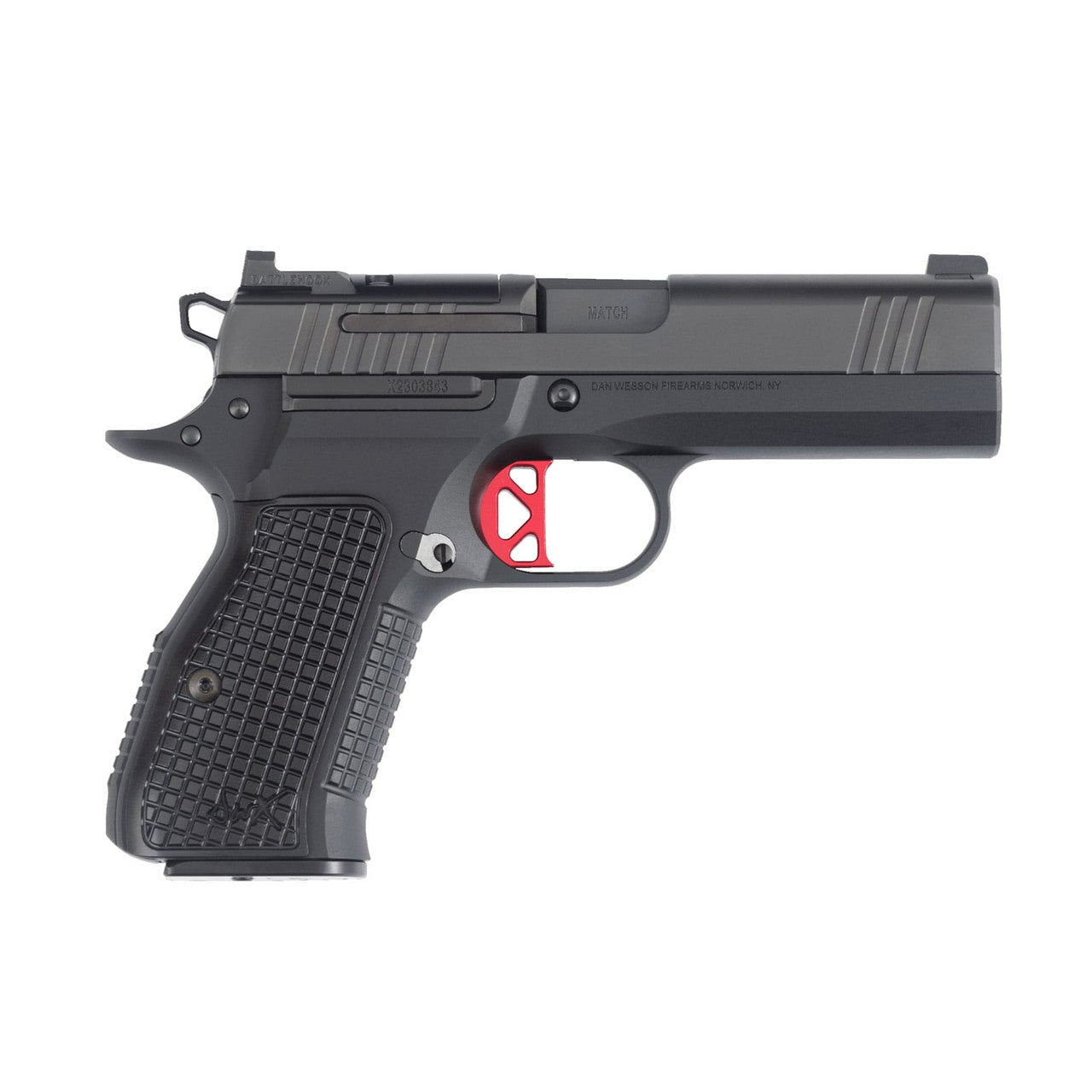 Dan Wesson DWX Compact Optic Ready 9mm Pistol with 4-Inch Match Grade Barrel and Black DLC Finish