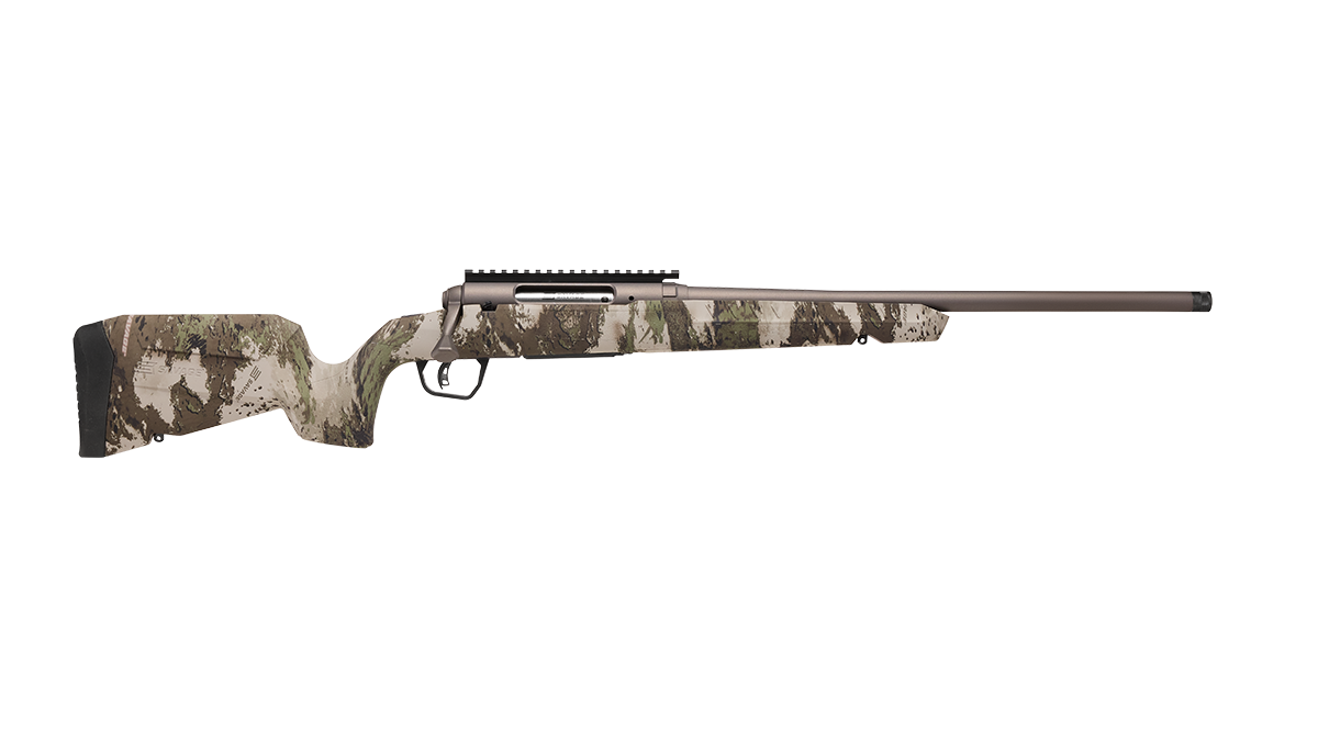 Savage Pro Compact Axis II .308 Winchester Bolt-Action Rifle with Woodland Camo Finish and Gun Metal Bronze Cerakote