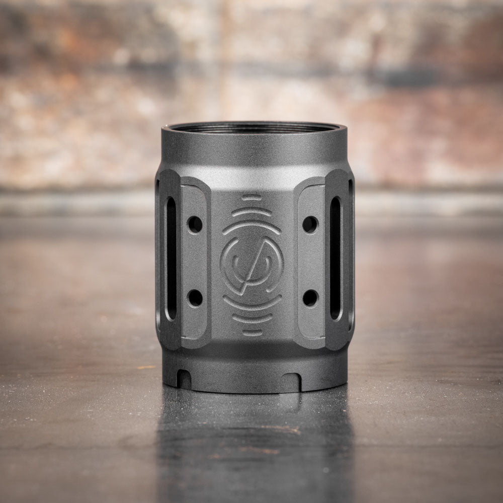 SilencerCo Bravo MAAD Brake 2.0 - Aluminum Black Muzzle Brake for Firearms