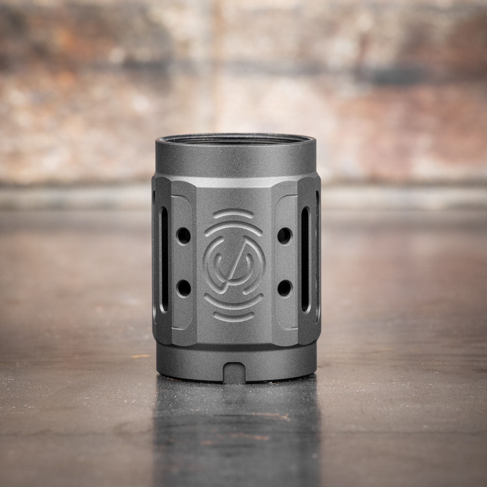 SilencerCo Alpha MAAD Brake 2.0 - Black Aluminum Muzzle Brake for Firearms