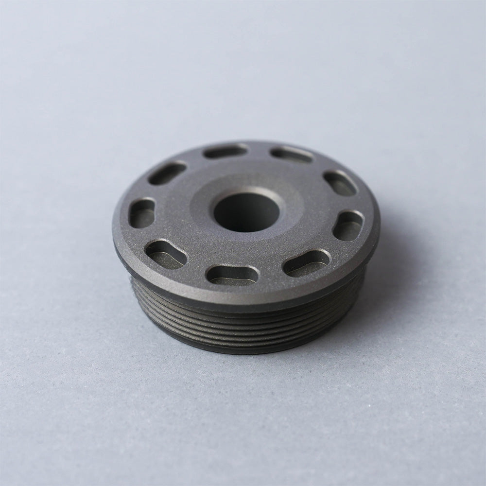 SilencerCo Bravo Front Cap Titanium for .30 Carbine - Black