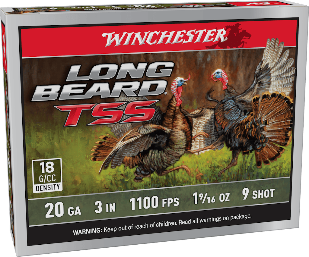 Winchester Ammo Longbeard TSS 20 Gauge 3-inch #9 Shot – 5 Round Box, 50 Rounds Case