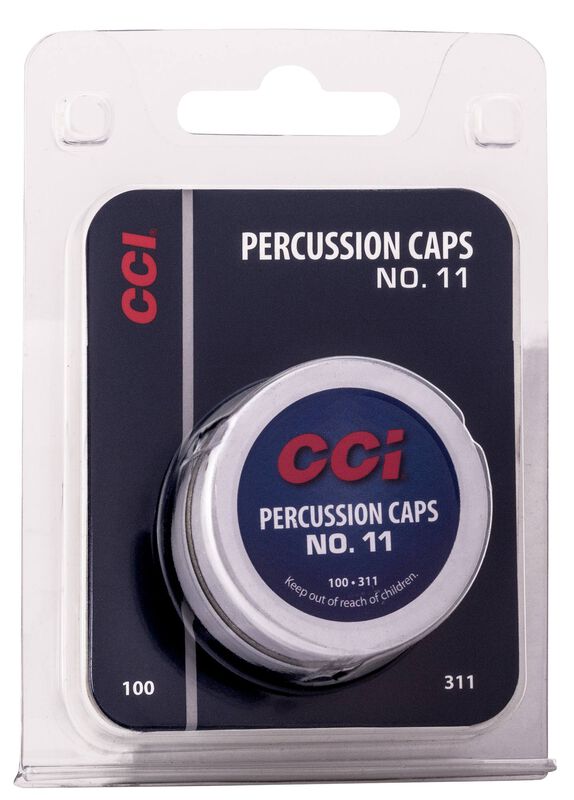 CCI #11 Percussion Caps - Solid Brass, Copper, 1000 Rounds per Box