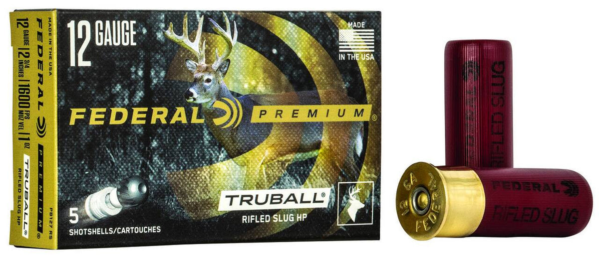 FEDERAL 12GA 2-3/4" MAX. 1OZ TRUBALL HP 5 RD/BX 50 BX/CS