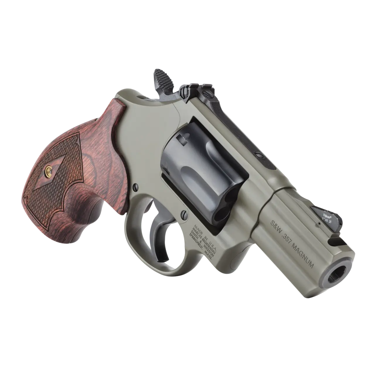 Smith & Wesson PC Model 19 Carry Comp Revolver with 2.5-inch Barrel, Cerakote Finish, 357 Magnum / 38 Special