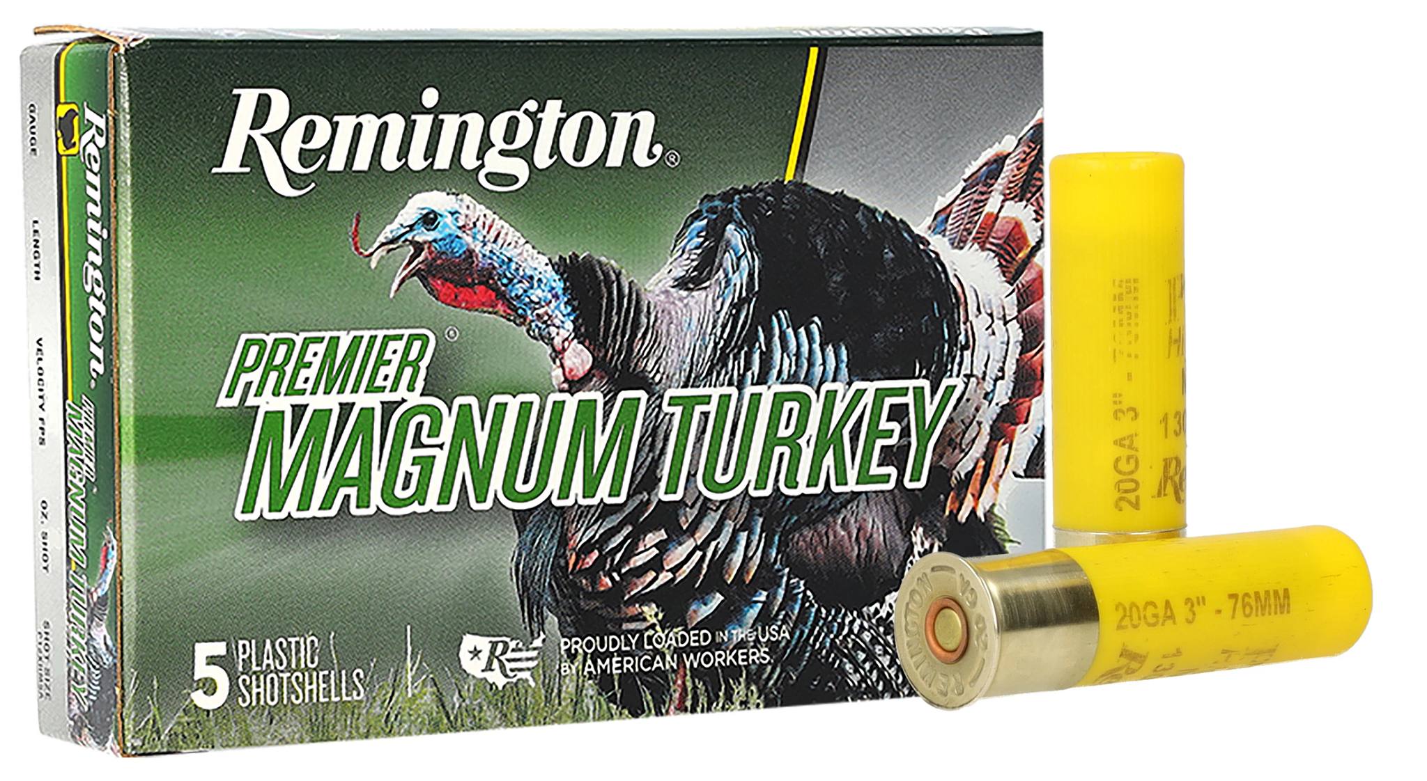 Remington Ammunition 20 Gauge Magnum Copper-Plated Shotgun Shells - 3 Inch, 1-1/4 Ounce, Size 6, 20 Rounds per Box