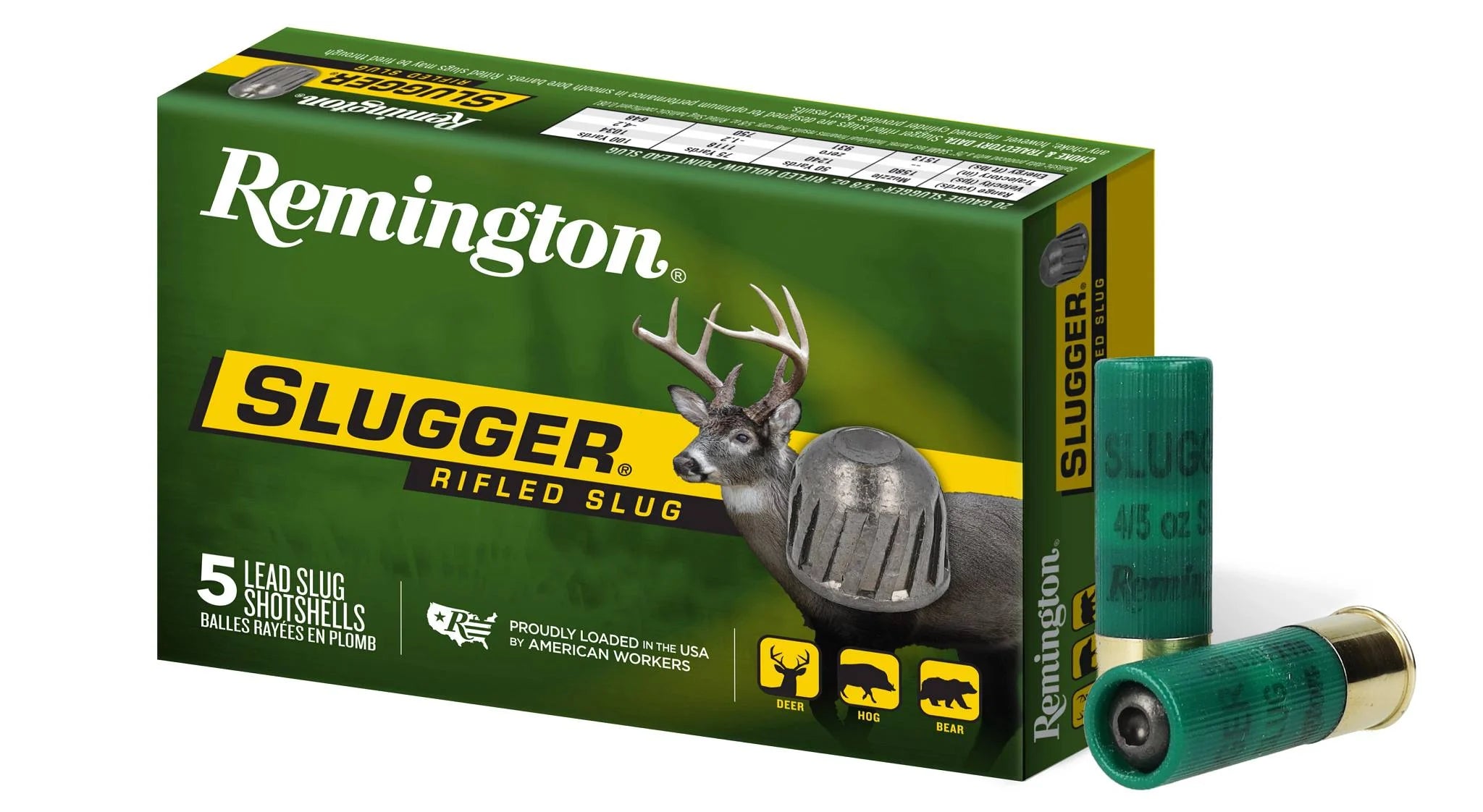 Remington Ammunition 16 Gauge Rifled Slug, 2-3/4 Inch, 7/8 Ounce, 1600 FPS, 50 Rounds Case