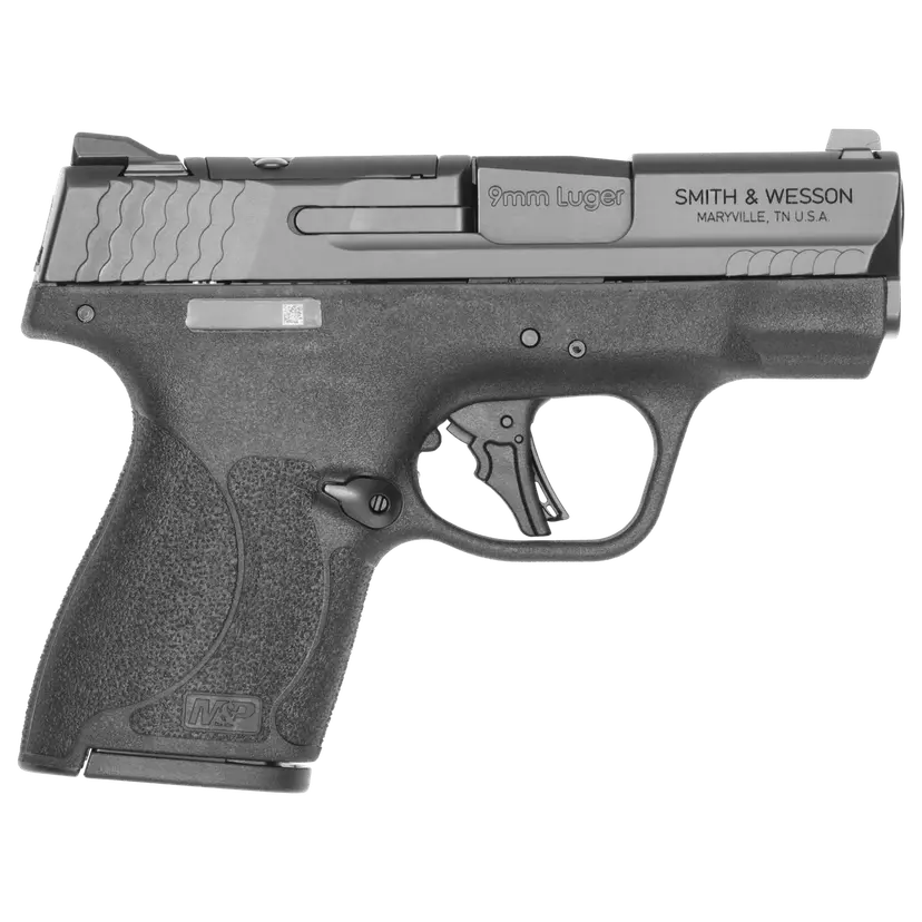 Smith & Wesson M&P9 Shield Plus 9mm Pistol with 3.1-Inch Barrel, Black Armornite Finish, and Optic Ready - 10+1 Capacity