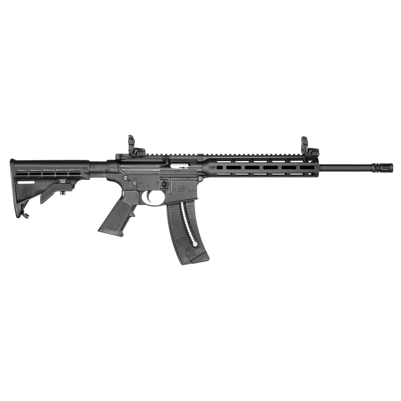 Smith & Wesson MP15-22 .22LR 16.5-inch Threaded Barrel AR Rifle with Magpul M-LOK Handguard and Collapsible Stock