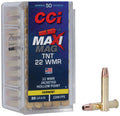 Cci 22 WMR Maxi Mag 30-Grain TNT Jacketed Hollow Point Ammunition - 50 Rounds per Box