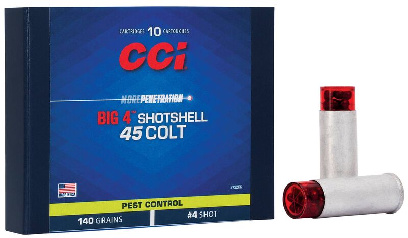 Cci .45 Colt Big 4 Shotshell - 10 Rounds per Box, 20 Boxes per Case