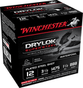 Winchester Ammo Drylok Super Steel 12 Gauge Waterfowl Hunting Shells, High Velocity BB Shot, 1-1/2 Oz, 25 Rounds per Box