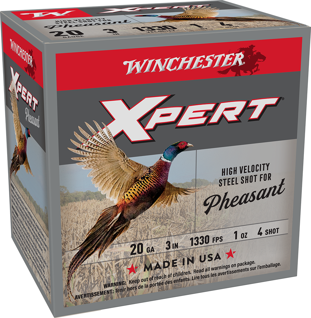 Winchester Ammo Xpert Pheasant 20 Gauge 3" Steel Shot #4 - 1 oz, 25 Rounds per Box
