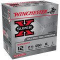 Winchester Ammo Super X 12 Gauge 2-3/4 inch Buckshot, 1 Buck, 25 Rounds per Box