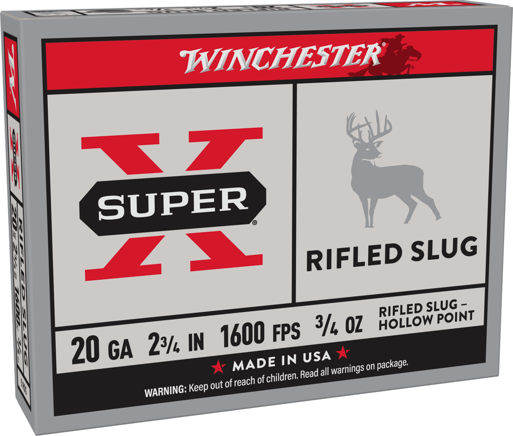 Winchester Ammo Rifled Slug Hollow Point 20 Gauge 2-3/4 Inch 3/4 Ounce 5 Rounds per Box