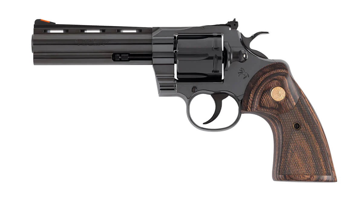 Colt Mfg Python Blued Revolver with 5-Inch Barrel in .357 Magnum