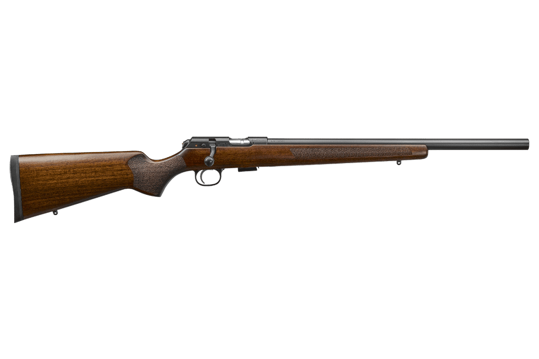CZ 457 Varmint .17 HMR Bolt Action Rifle with 20.5-inch Barrel and Walnut Stock