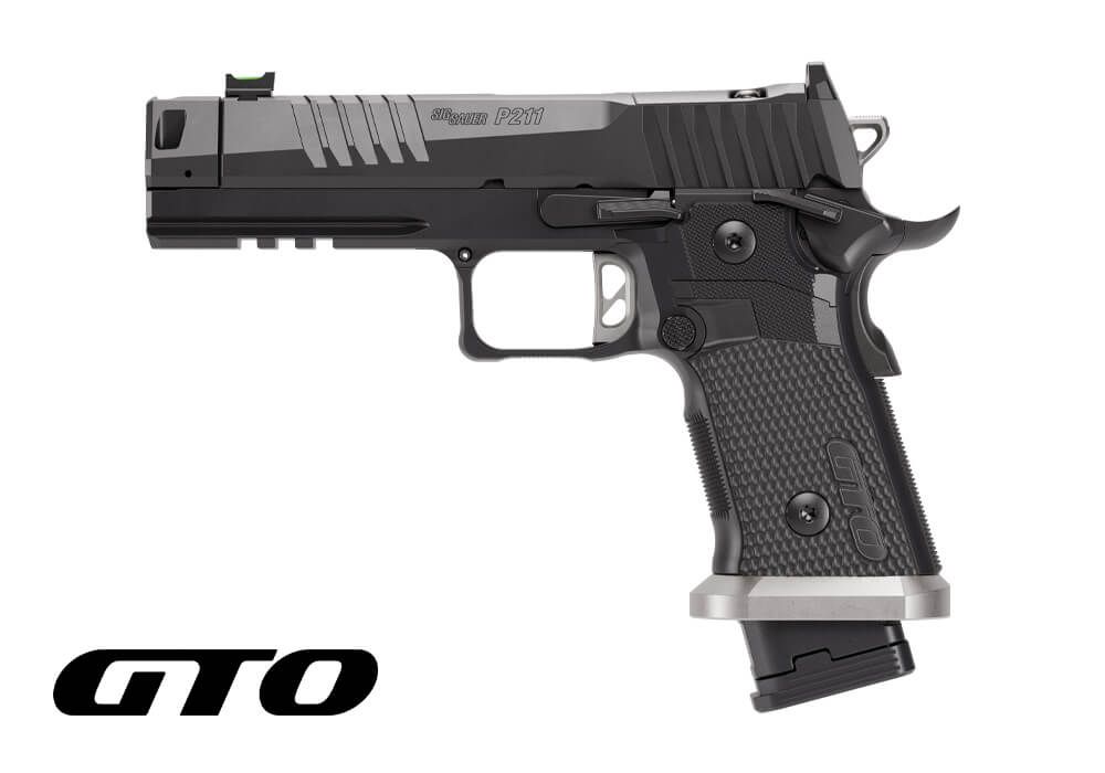 Sig Sauer P211-GTO 9mm Full-Size Optics Ready Pistol with MACH3D Compensator and G10 Grips