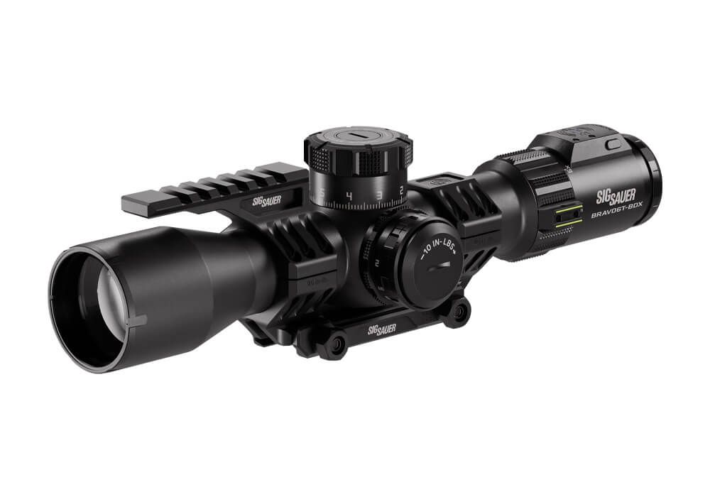Sig Sauer Bravo6T BDX 3-18x44 Rifle Scope with Illuminated MRAD Reticle and Alpha5 Mount