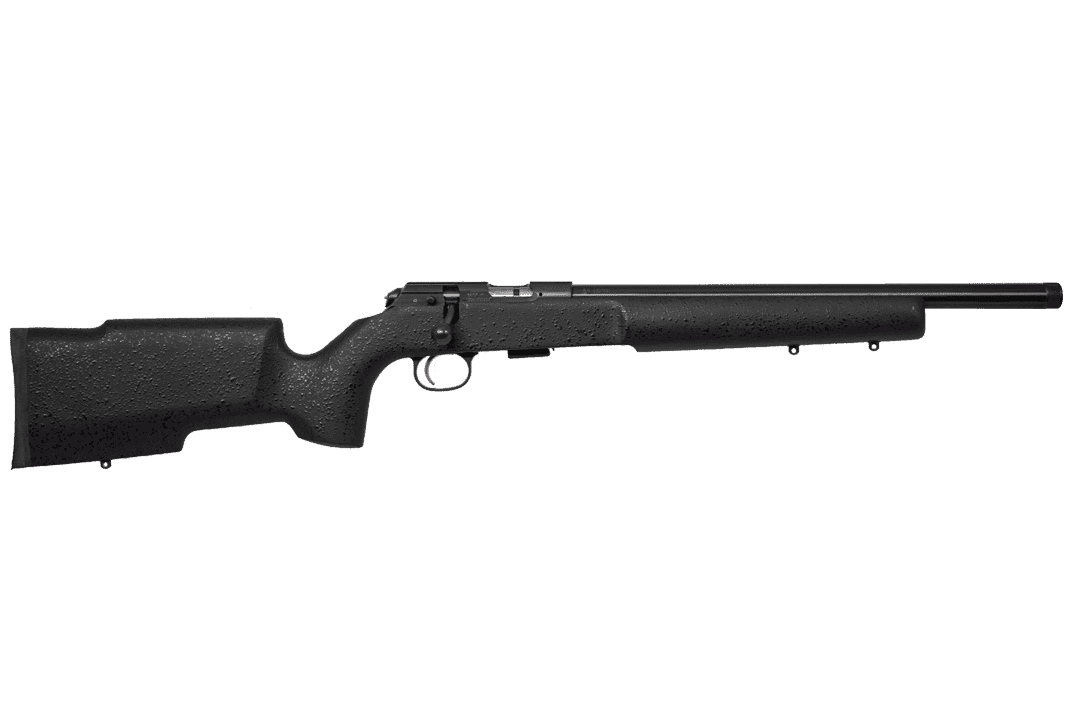 CZ 457 Pro Varmint SR .22LR Bolt-Action Rifle with 16.5-Inch Threaded Barrel and Black Finish