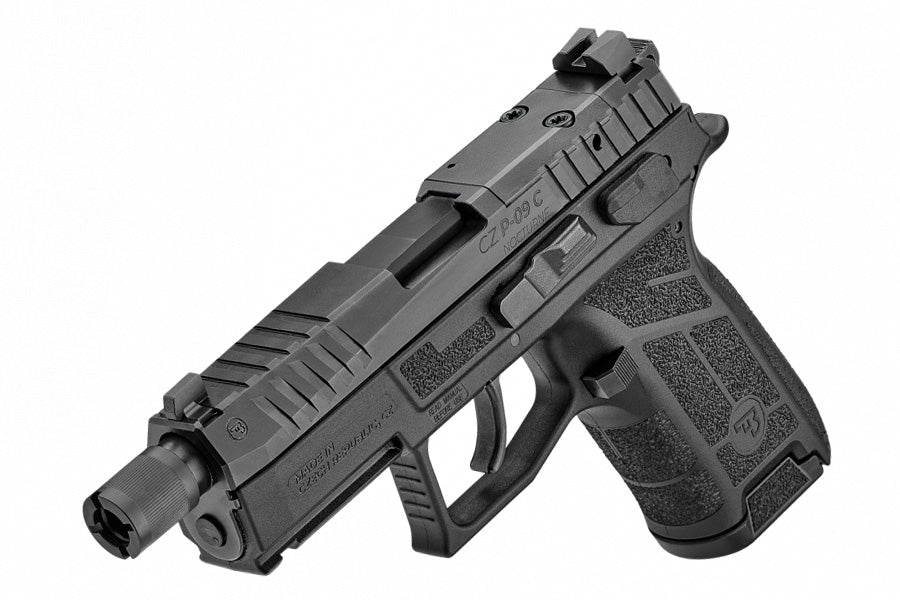 CZ P-09 C Nocturne Suppressor-Ready 9mm Handgun with Optics-Ready Slide and Black Polymer Frame
