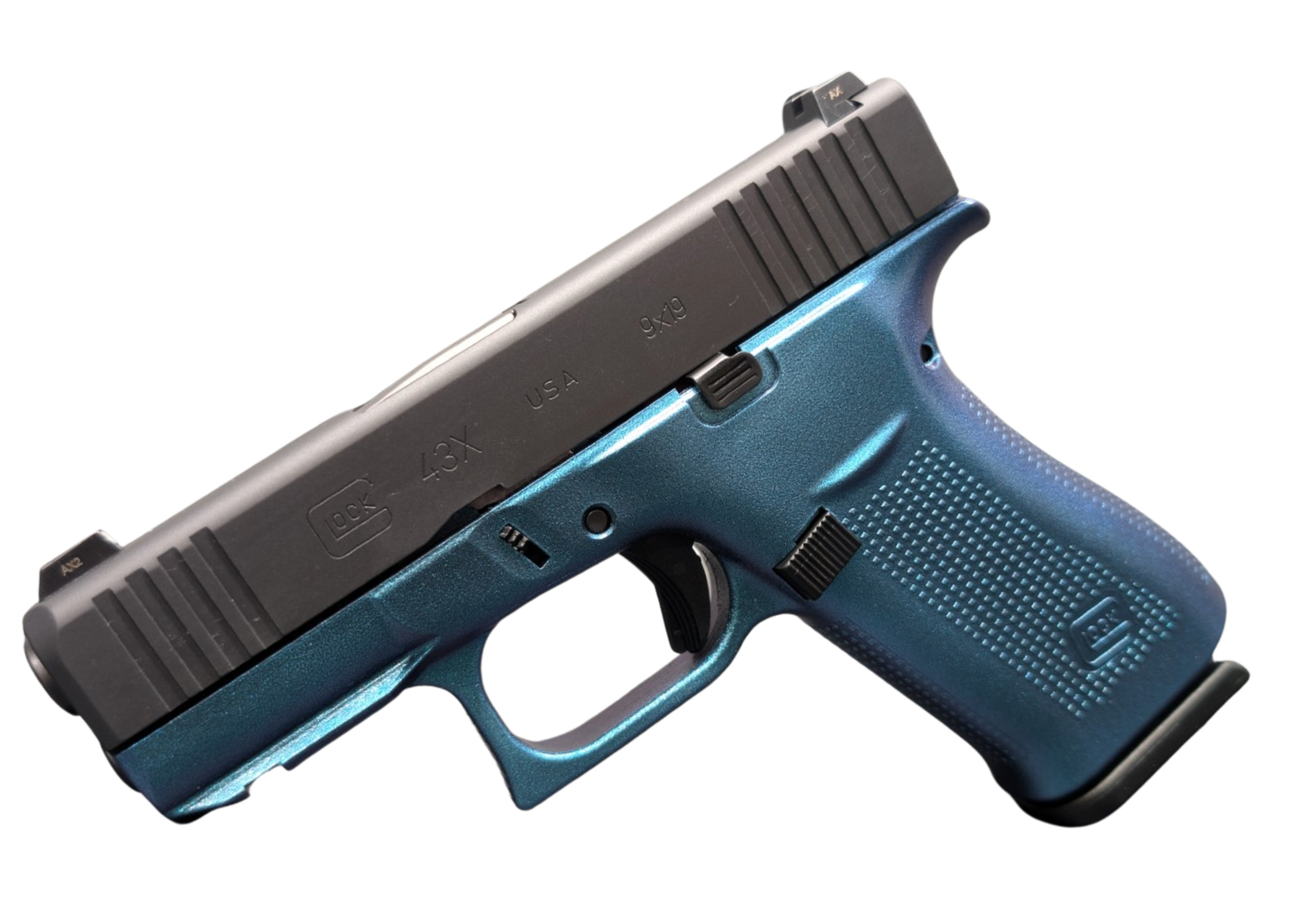 Glock G43X 9mm Pistol with Typhoon Night Sights and Two 10-Round Magazines