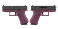 GLOCK G43X 9mm Pistol with Cranberry Night Sights and 2 Magazines - Model UX4350701FR-CRAN