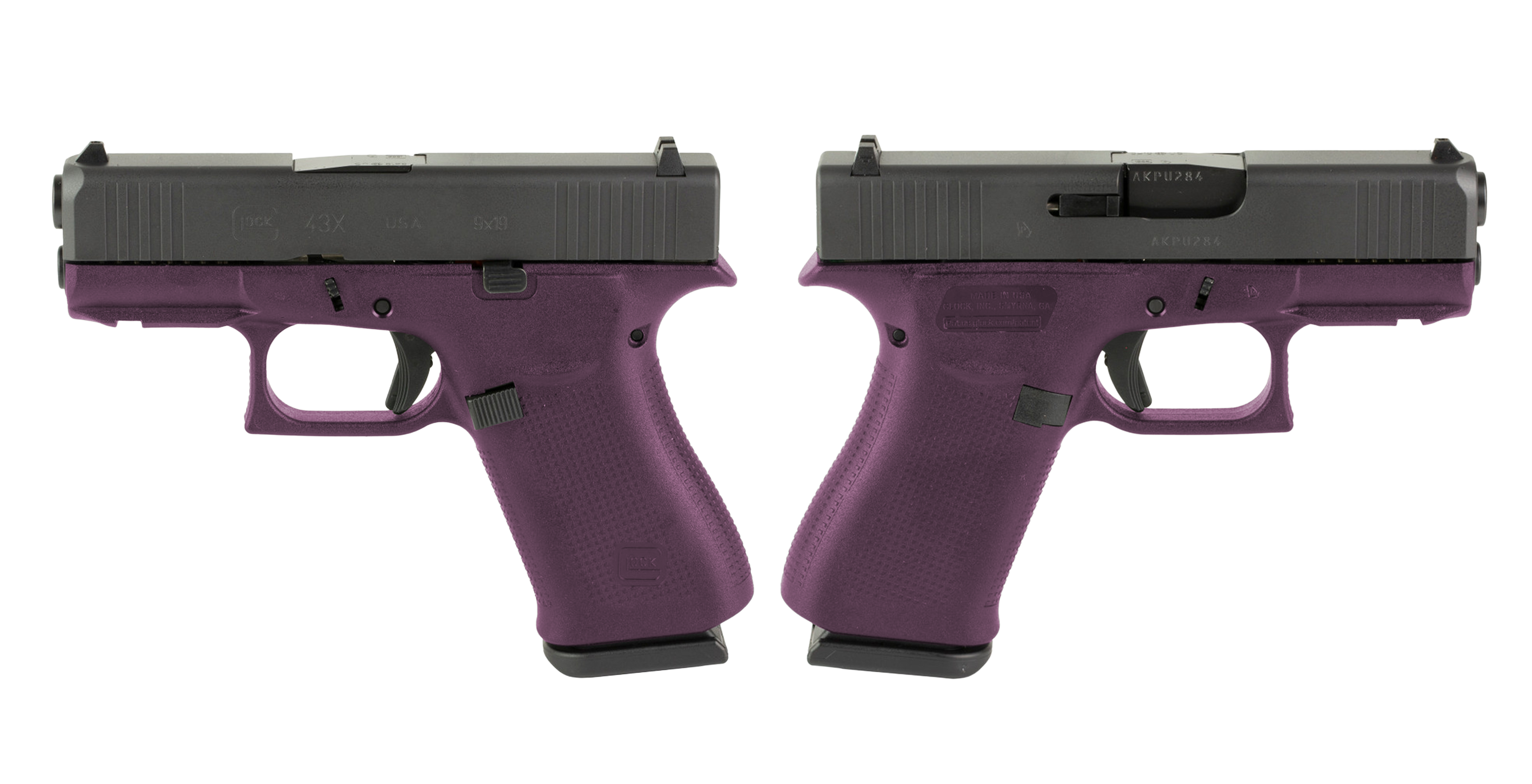 Glock G43X 9mm Pistol with Night Sights and Two 10-Round Magazines
