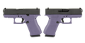 GLOCK G43X 9mm Pistol with Purple Orchid Night Sights and Two 10-Round Magazines